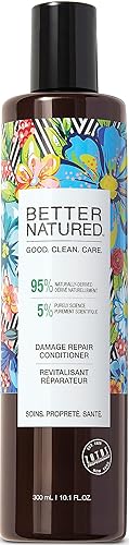 Better Natured Damage Repair Conditioner for Dry & Damaged Hair, Hydrating Formula with 95% Naturally-Derived Ingredients, Vegan, Paraben Free, 10.1