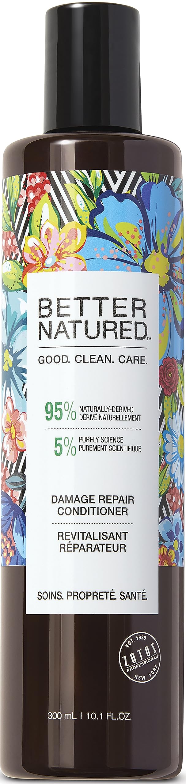 Better Natured Damage Repair Conditioner for Dry & Damaged Hair, Hydrating Formula with 95% Naturally-Derived Ingredients, Vegan, Paraben Free, 10.1