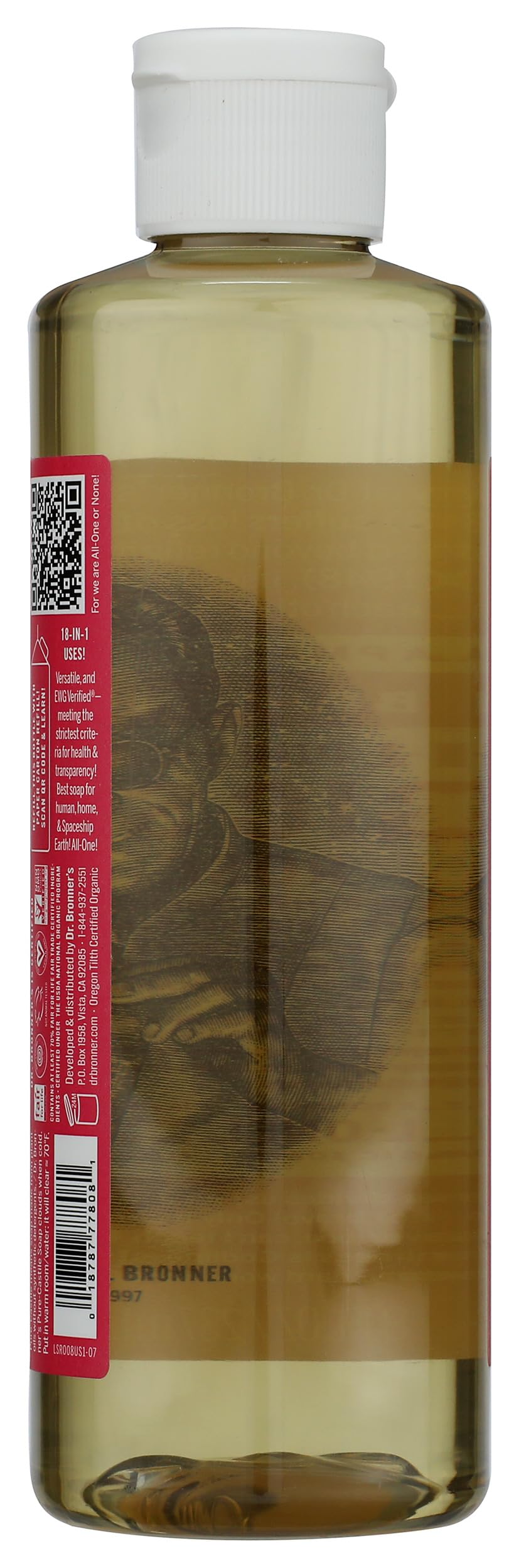 Dr. Bronners Rose Castile Soap, 8 FZ