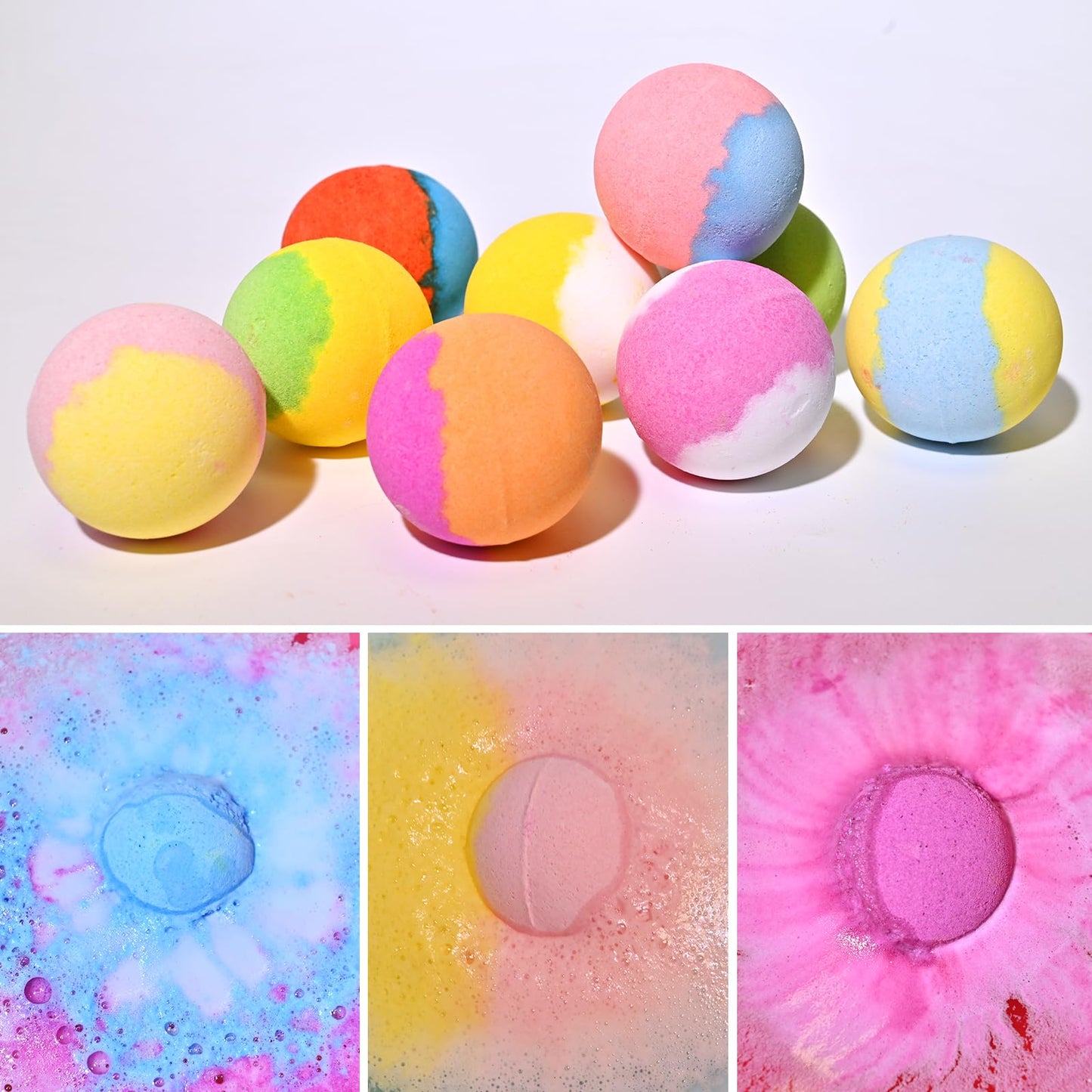 Bath Bombs for Kids with Toys Inside for Girls Boys - 30 Pack Bath Bombs Gift Set with Surprise, Kids Safe Bubble Bath Fizzy Balls Halloween…