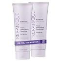Keranique Volumizing Shampoo & Conditioner Set for Hair Repair, Growth & Thinning Hair Support - Keratin, Biotin, Menthol & Niacinamide, Lightweight