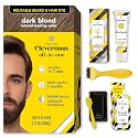 Reusable Hair & Beard Dye for Men - Dark Blond 7.01 | Up to 5 Uses, 7 Minutes | Natural Gray Coverage, No-Drip Cream with SkinArmour® - Cleverman