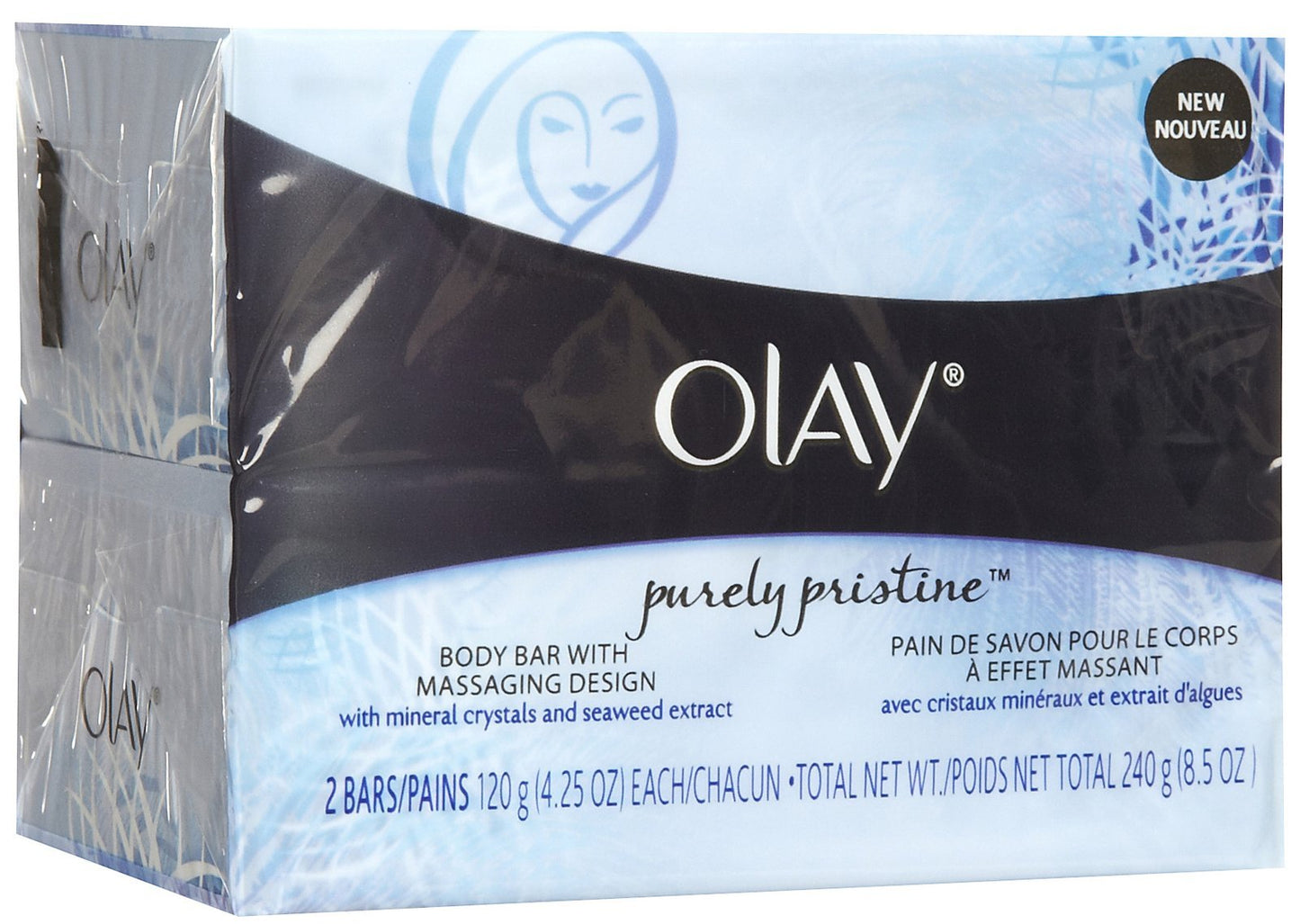 Olay Bath Bar-Purely Pristine-2 ct, 4.25 oz bars