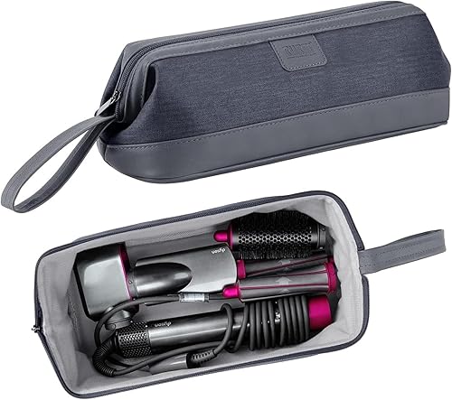 BUBM Travel Case Compatible with Dyson Airwrap Styler/Shark Flexstyle, Portable Carrying Case for Dyson Supersonic Hair Dryer, Shockproof Protection