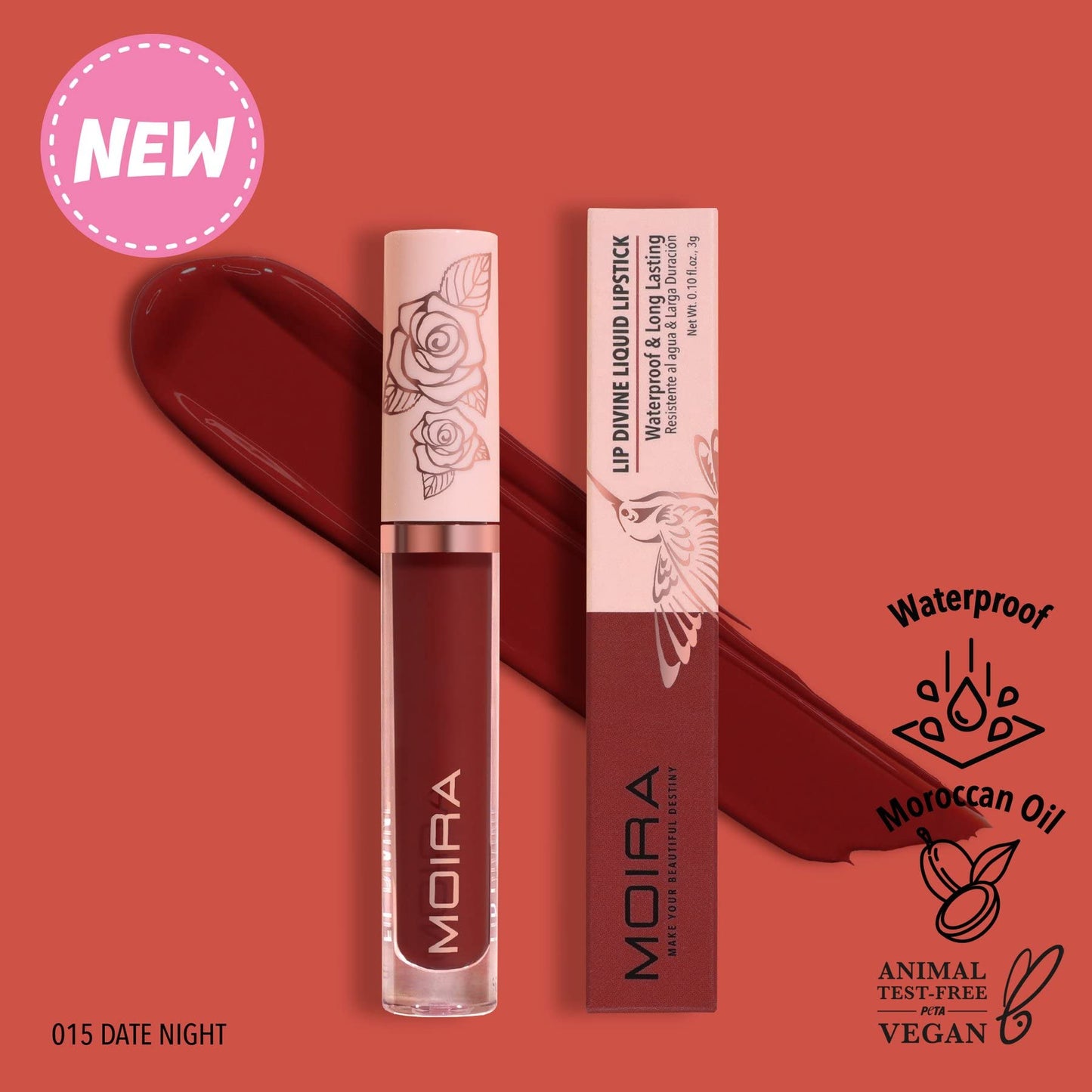 Moira Lip Divine Liquid Lipstick (015, Date Night)
