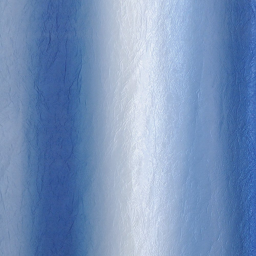 iDesign Ombre Fabric Shower Curtain for Master, Guest, Kids', College Dorm Bathroom, 72" x 72" - Surf Blue