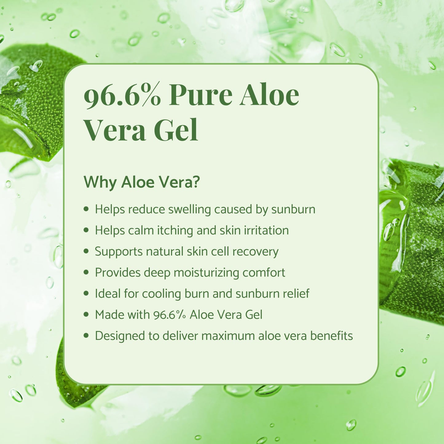 ALOE UP Aloe Vera Gel, After Sun Sunburn Relief, 96.6% Pure Aloe Vera, 4 oz Beauty and Personal Care ALOE UP