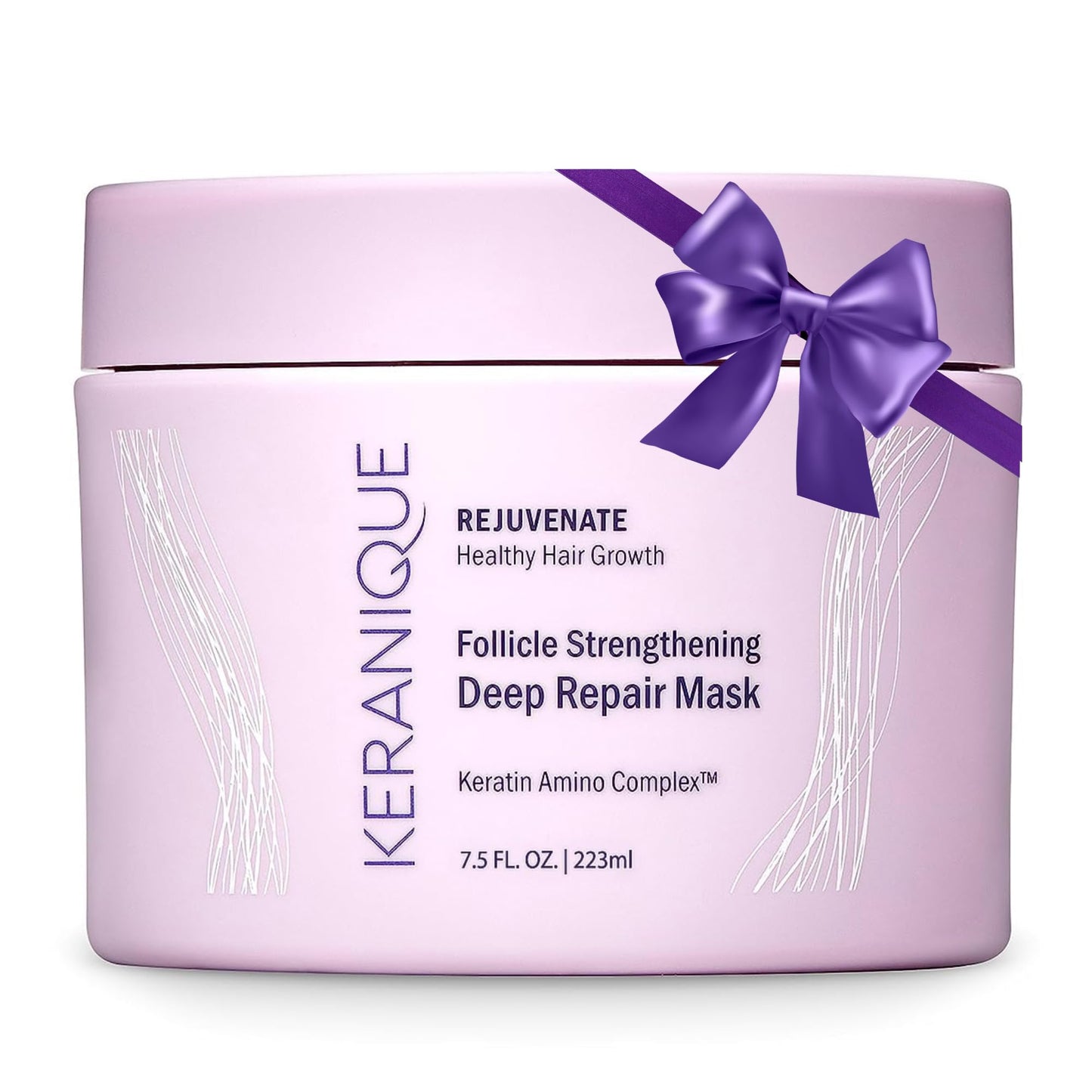 Keranique Hair Mask: Deep Repair & Hydration for Dry, Damaged Hair - Keratin Protein Boost for Fine Strands - Intense Moisturizer for Women