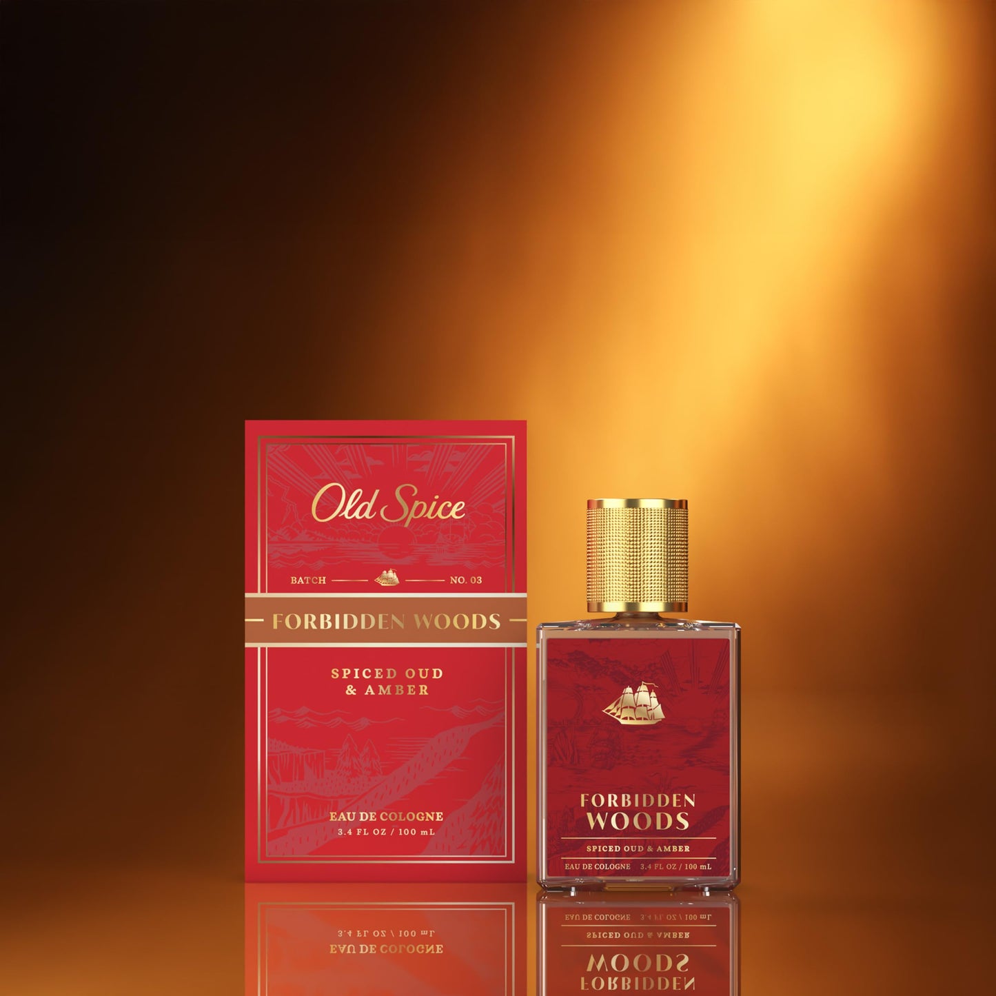 Old Spice Cologne for Men, Premium & Pairable Fragrance Spray, Forbidden Woods with Spiced Oud + Amber Signature Scent, Masculine & Sophisticated