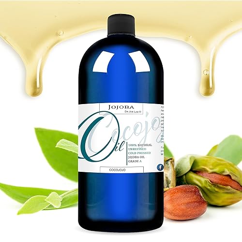 Cocojojo Jojoba Oil Organic, Jojoba Oil for Hair Growth for Skin, Face, 100% Pure Natural, Cold Pressed, Deep Moisturizing Anti-Aging, Essential Oils