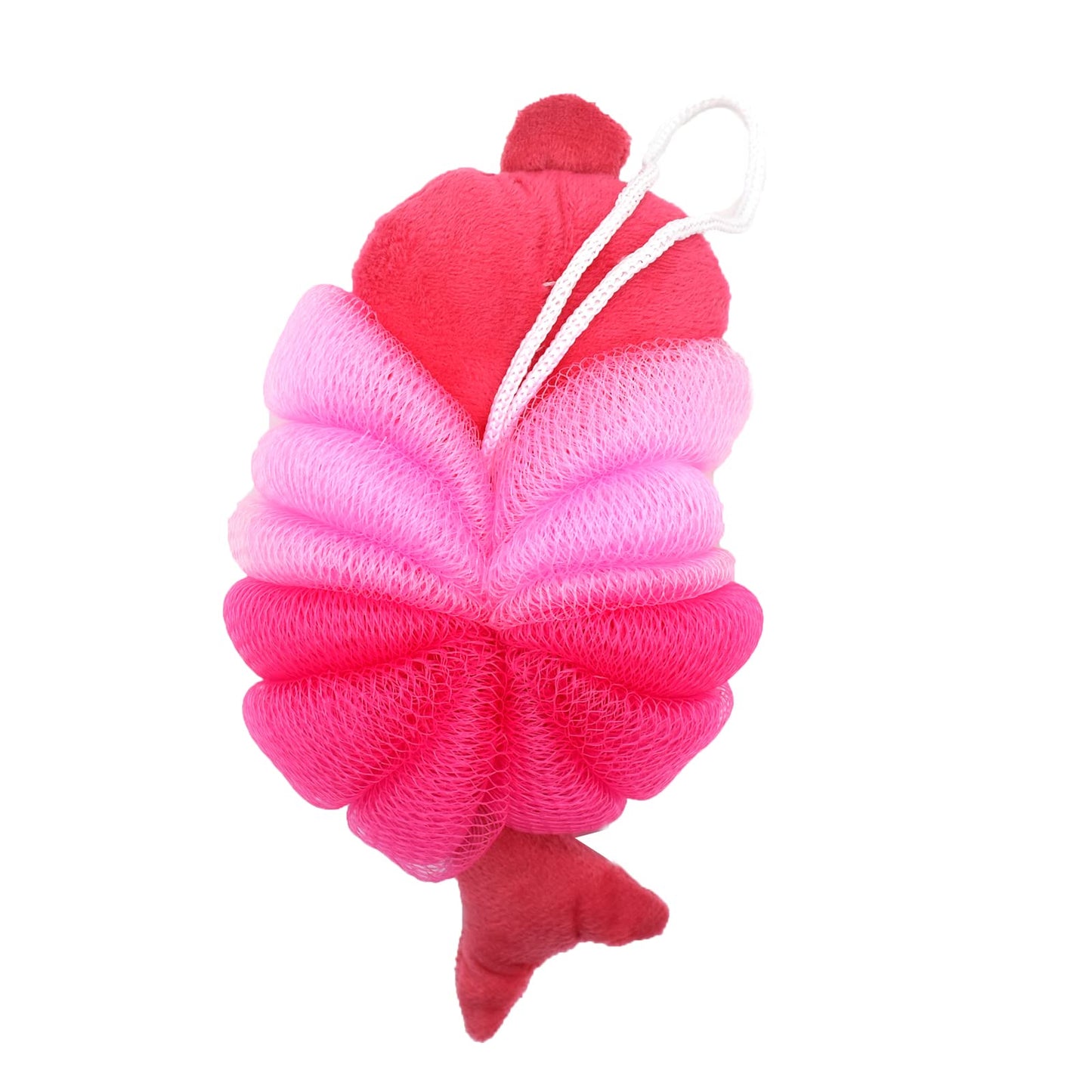 Cute Unicorn Kids Bath Loofahs Balls for Baby Girls Boys Mesh Shower Ball Pouf Exfoliating Bath Sponge Body Cleaner Bath Accessories (Pink Mermaid)