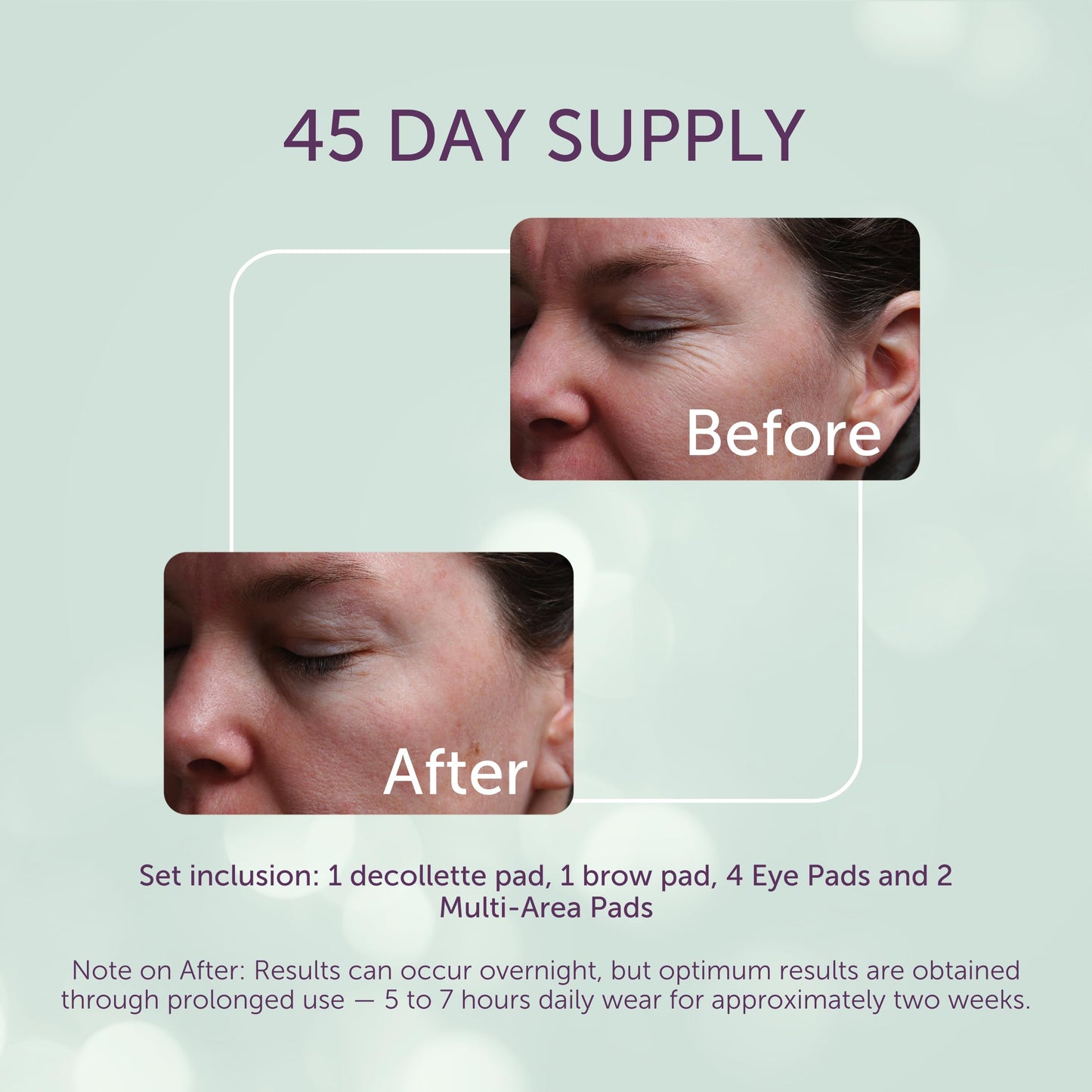 Silc Skin Decollette And Full Facial Set Silicone Pads, Reusable Medical Grade Silicone Face Patches And Chest Pad For Wrinkles, Holiday Beauty Gift