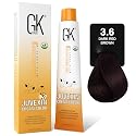 GK HAIR Global Keratin Professional Hair Color Cream Tube (3.4 Fl Oz/100ml) Nourishing & Cleansing Colors for Styling High Performance Long Lasting