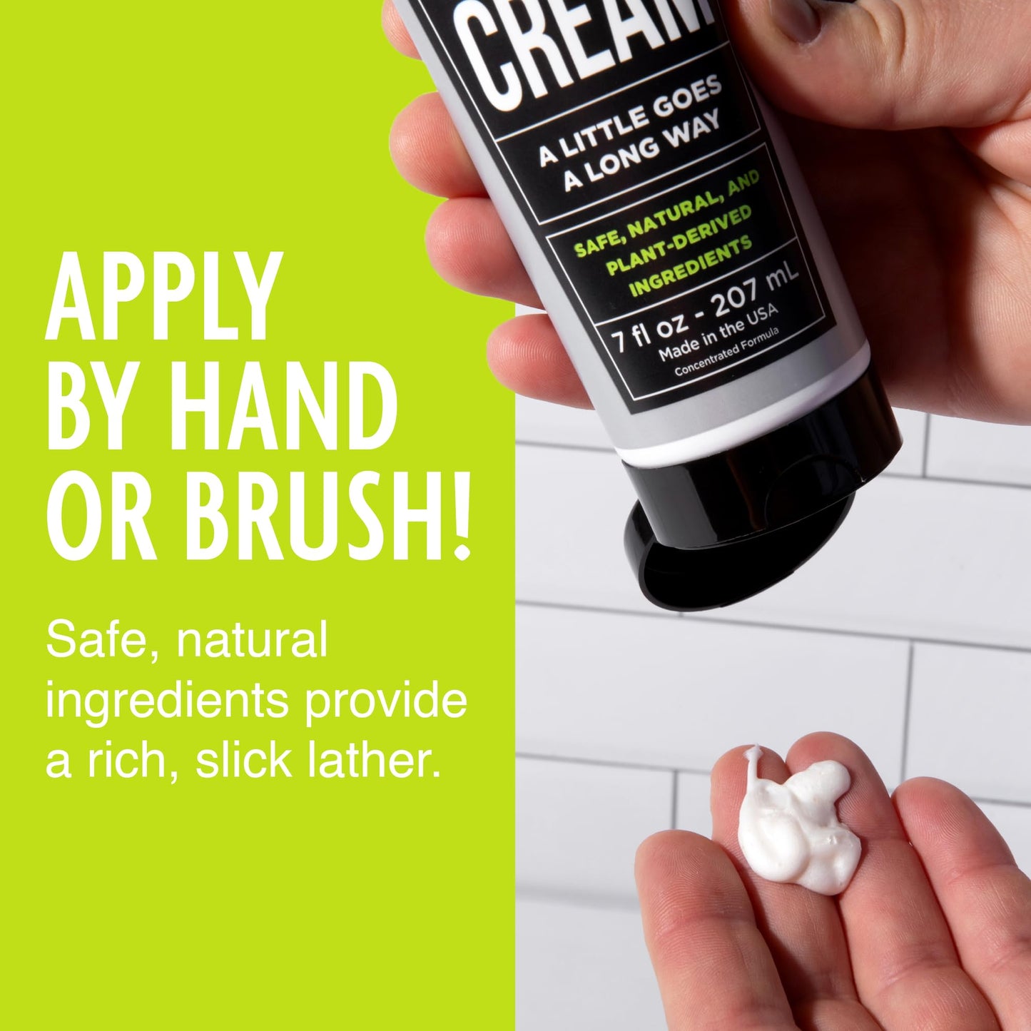 Pacific Shaving Company Natural Shaving Cream - Shea Butter + Vitamin E Shave Cream for Hydrated Sensitive Skin - Clean Formula for a Smooth