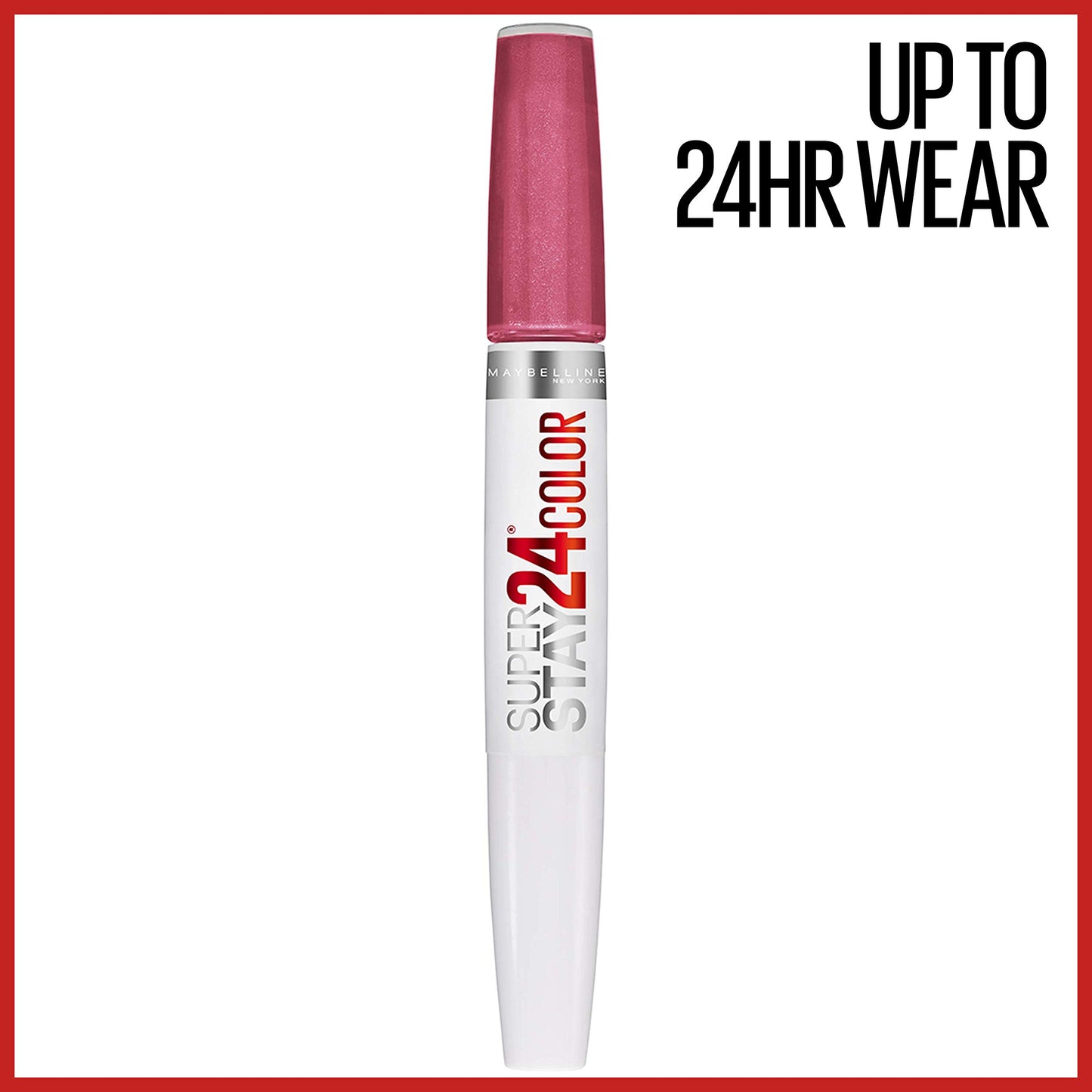 Maybelline Super Stay 24, 2-Step Liquid Lipstick Makeup, Long Lasting Highly Pigmented Color with Moisturizing Balm, Blush On, Pink, 1 Count