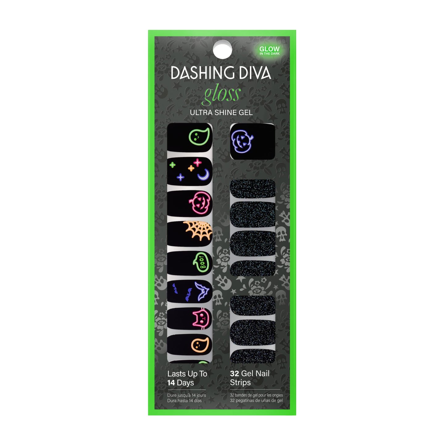 Dashing Diva Gloss Nail Strips - Deja Boo | UV Free, Chip Resistant, Long Lasting Gel Stickers | Contains 32 Wraps, 1 Prep Pad, 1 File Beauty & Personal Care Dashing Diva