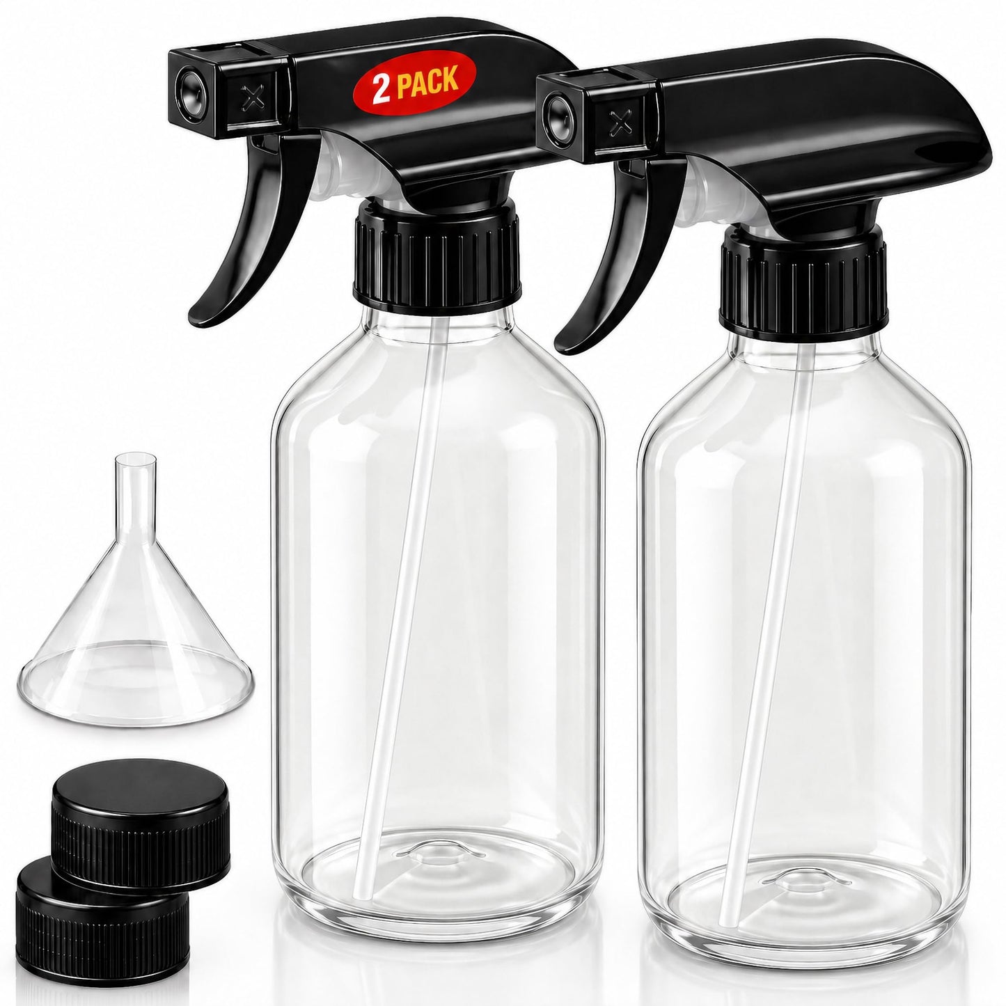 SUPER+ 2 Pack Plastic Spray Bottles 10 OZ - Leak Proof, Adjustable Nozzle, Empty Spray Bottles For Cleaning Solutions, Plants, Pet, Or Diy Spray Beauty and Personal Care SUPER+ Default Title