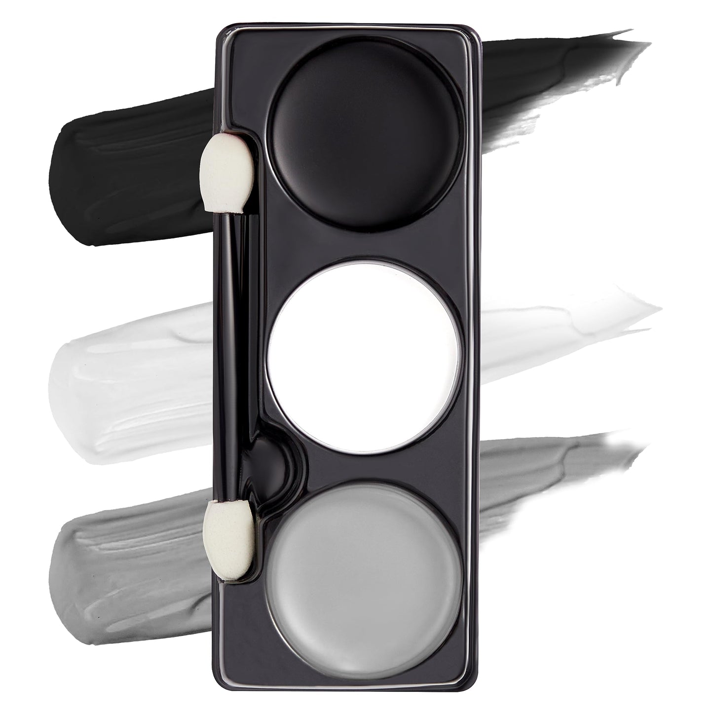 Spooktacular Creations Halloween Makeup Palette 3 Colors Skeleton Face Body Paint with Double-headed Brush for Adult Cosplay SFX Makeup Cosplay Dress