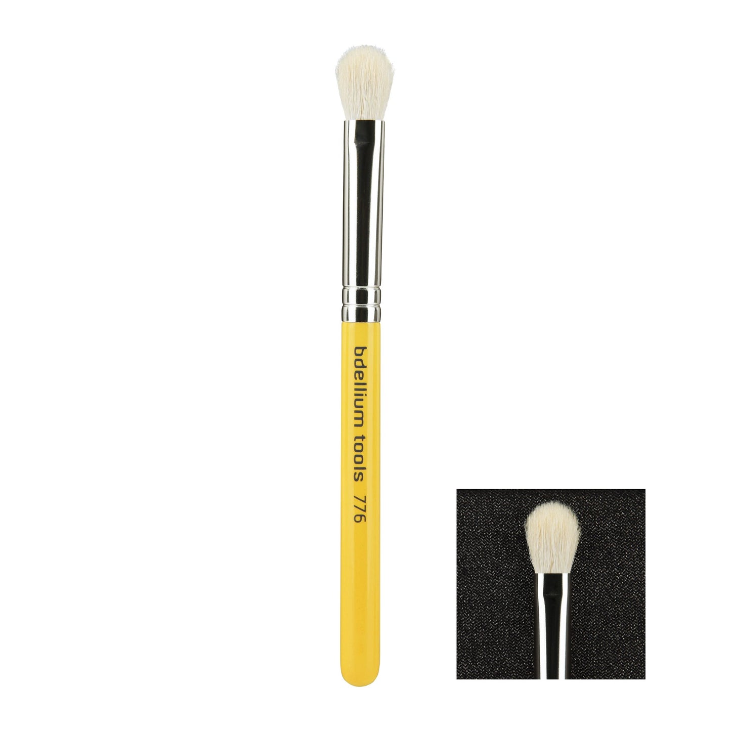 Bdellium Tools Professional Makeup Brush - Travel 776 Blending - Short Wooden Handle for Convenient Travel, For Shading and Blending Powder/Cream