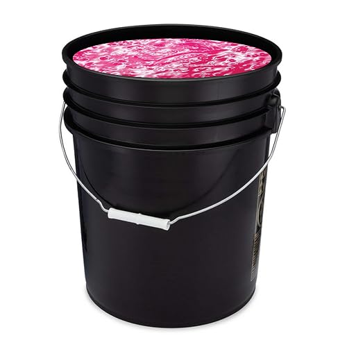 Handy Art UV Neon Event Paint, Hot Pink, 5 Gallon Bucket, Blacklight Glow Paint for Parties, Raves, Festivals, Splash Painting, Washable Easy Clean Up