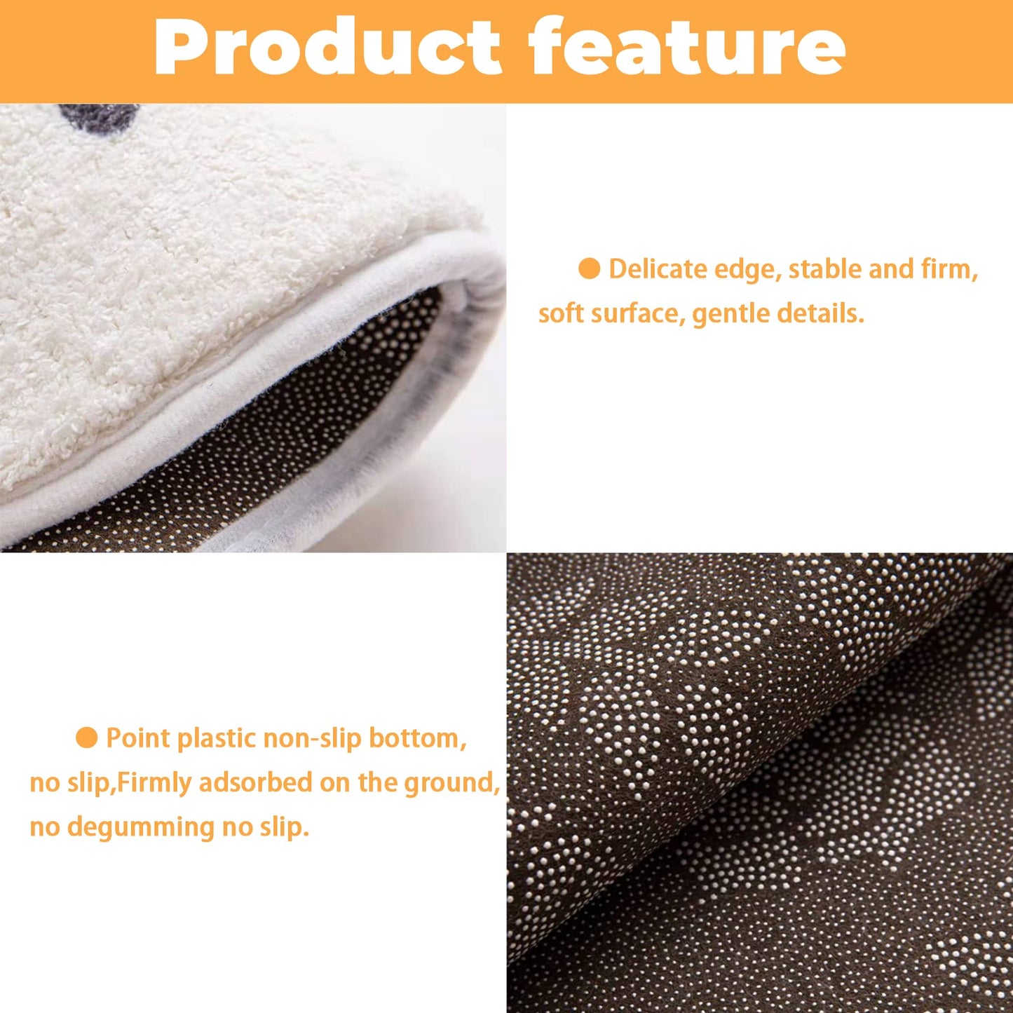 SISEY Soft Small Area Rugs, Tiger Shaped Rug Cute Cartoon Animals Lion/Panda Bath Mat Imitation Cashmere Non-Slip Absorbent Mats Carpet Door Use…