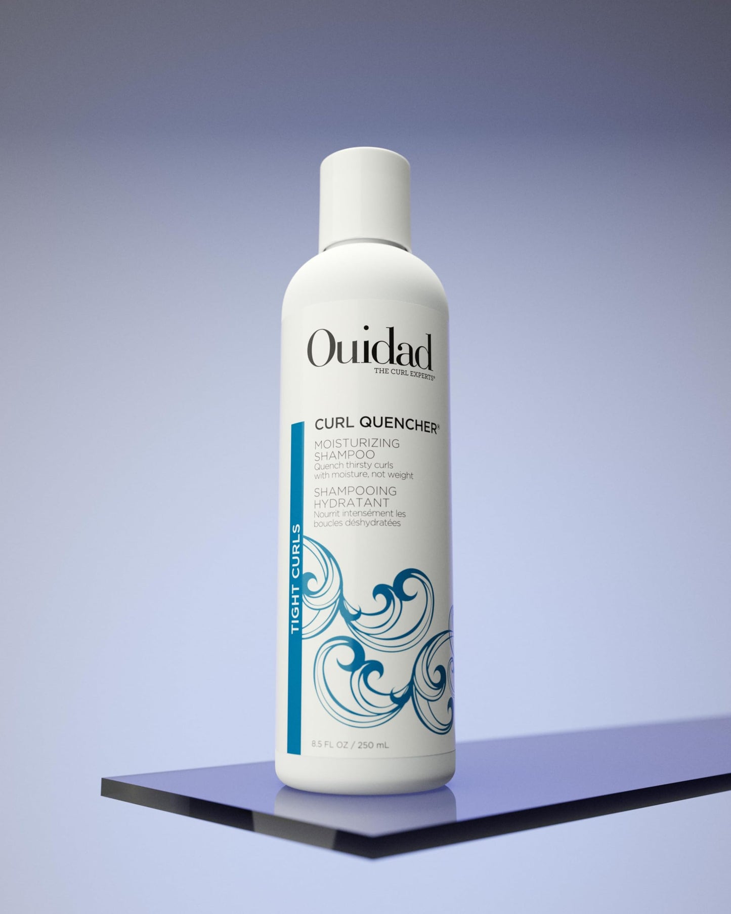 Ouidad Curl Quencher Moisturizing Shampoo - 8.5 fl oz, Nourished & Hydrated Curls, Vegan & Color Safe Shampoo with Chamomile & Vitamin A & E,