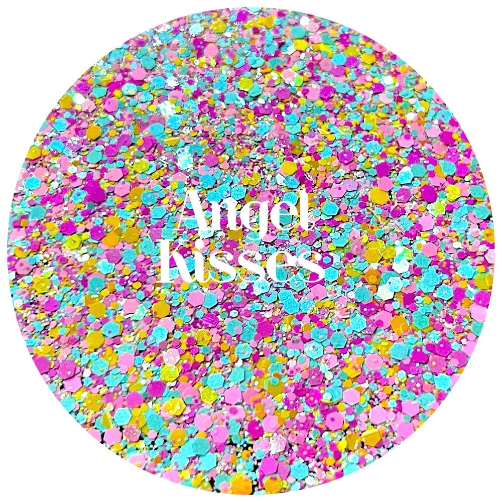Pink Blue Polyester Glitter | Craft Glitter | Glitter for Arts & Crafts | Tumblers | Cosmetics | Nails | Epoxy Resin Art | Slime | DIY | Body Glitter