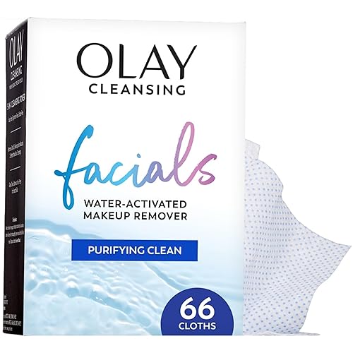 Olay Makeup Remover Wipes, Daily Facials Deep Clean Face Cleanser for Normal to Oily Skin, Alcohol & Fragrance Free, Soft Face Wash Towels, Travel