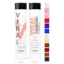 Celeb Luxury Viral Duo Color Depositing Colorwash Shampoo & Conditioner Set + Bondfix Bond Rebuilder, Semi Permanent Hair Color, Vegan Hair Dye, Rose
