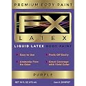 Liquid Latex - Face and Body Paint, Ammonia Free, Easy On and Off, Cosplay Makeup, Create Professional Monster, Zombie Arts 16 Oz (Purple)