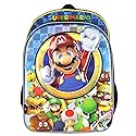 Bioworld Nintendo Super Mario Bros All Over Character Molded Iridescent 16" Backpack