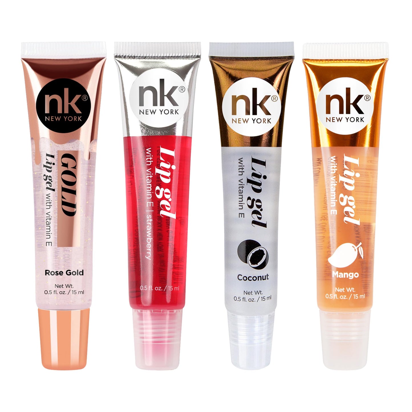 NICKA K NEW YORK Lip Gel, Hydrating, Lightweight, Glides on Effortlessly, Non Sticky Finish Lip Gel Colors