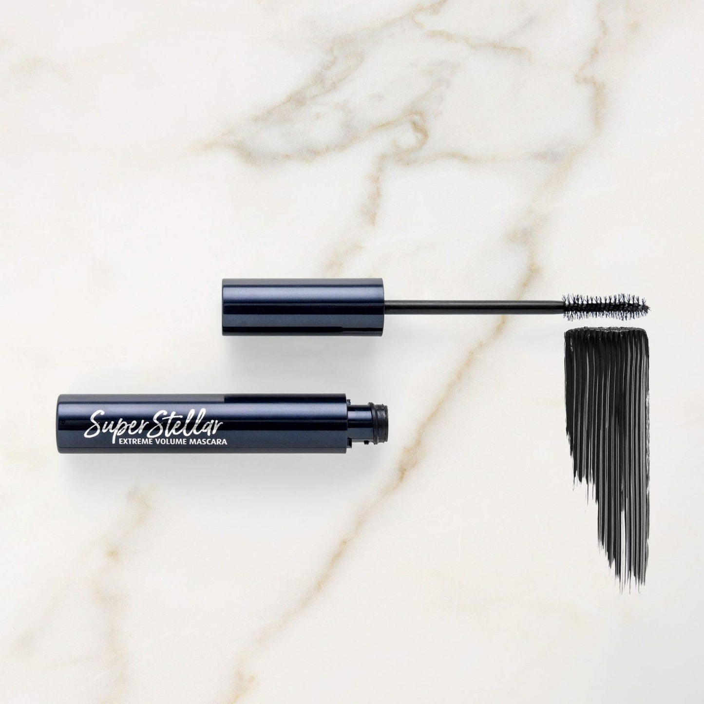 Lune+Aster Superstellar Extreme Volume Mascara | Hourglass-Shaped Brush For Bold Lash Volume - Black