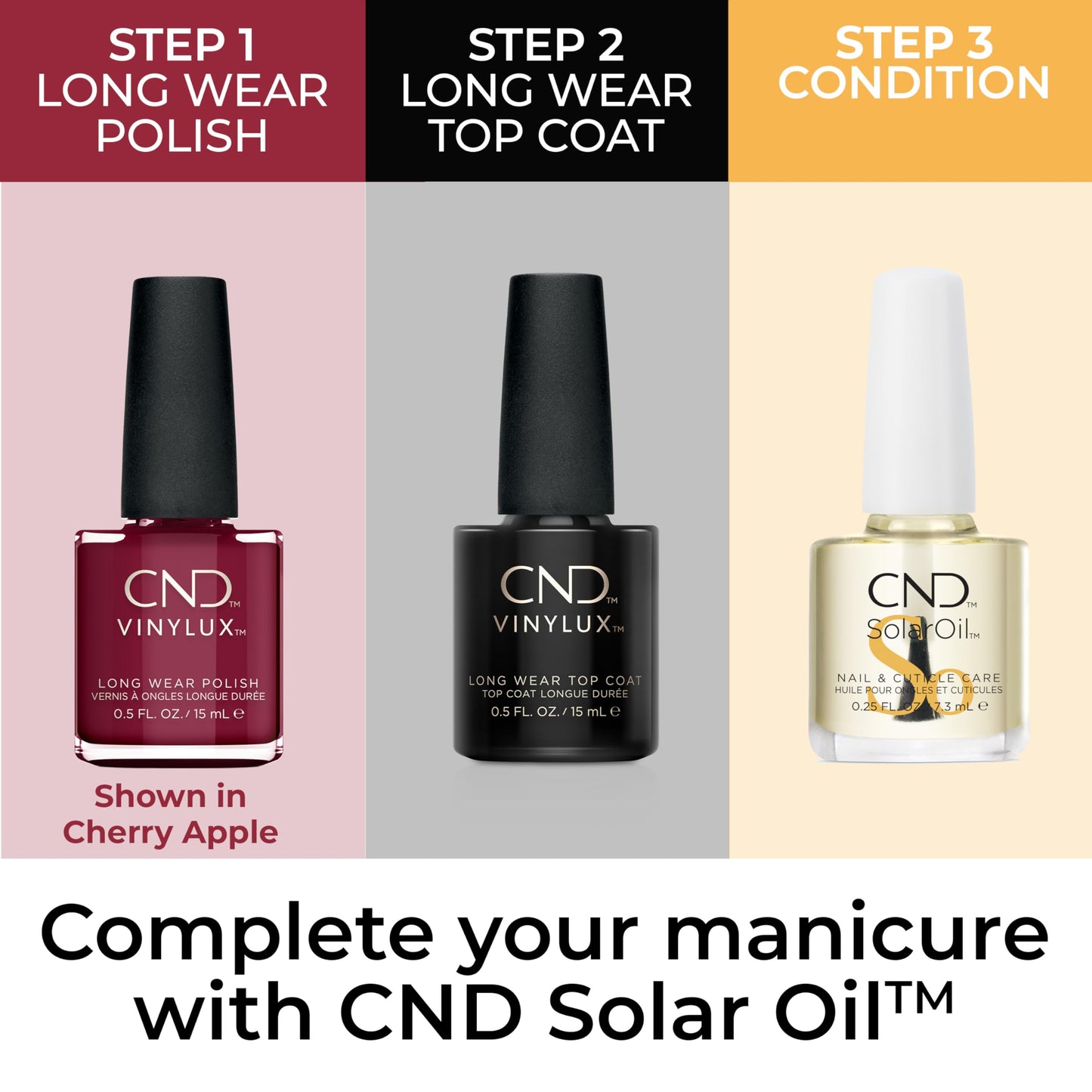 CND Vinylux Longwear Red Nail Polish, Gel-like Shine & Chip Resistant Color, Sangria at Sunset, 0.5 fl. oz