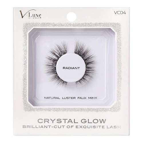 i•ENVY Crystal Glow False Eyelashes, Natural Luster Faux Mink Fake Eye Lash with Special Cut, Luminous Shine & Subtle Sparkle for Stunning Natural…