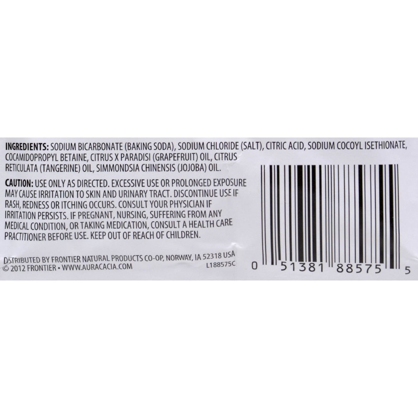 Aura Cacia Tangerine and Grapefruit Aromatherapy Foam Bath, 2.5 Ounce - 6 per case.6