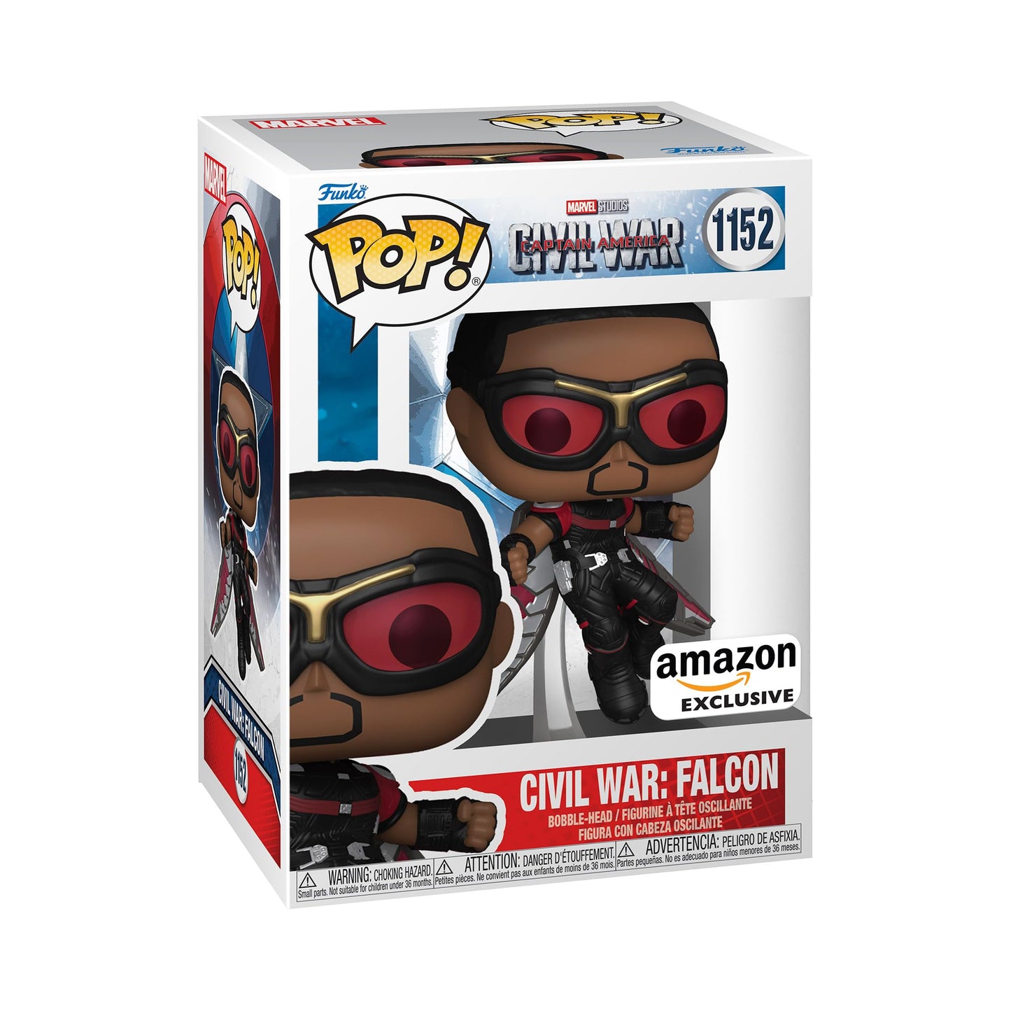 Funko Pop Marvel: Captain America: Civil War Build A Scene - Falcon Figure 10 of 12 - Amazon Exclusive - Collectable Vinyl Figure - Gift Idea…