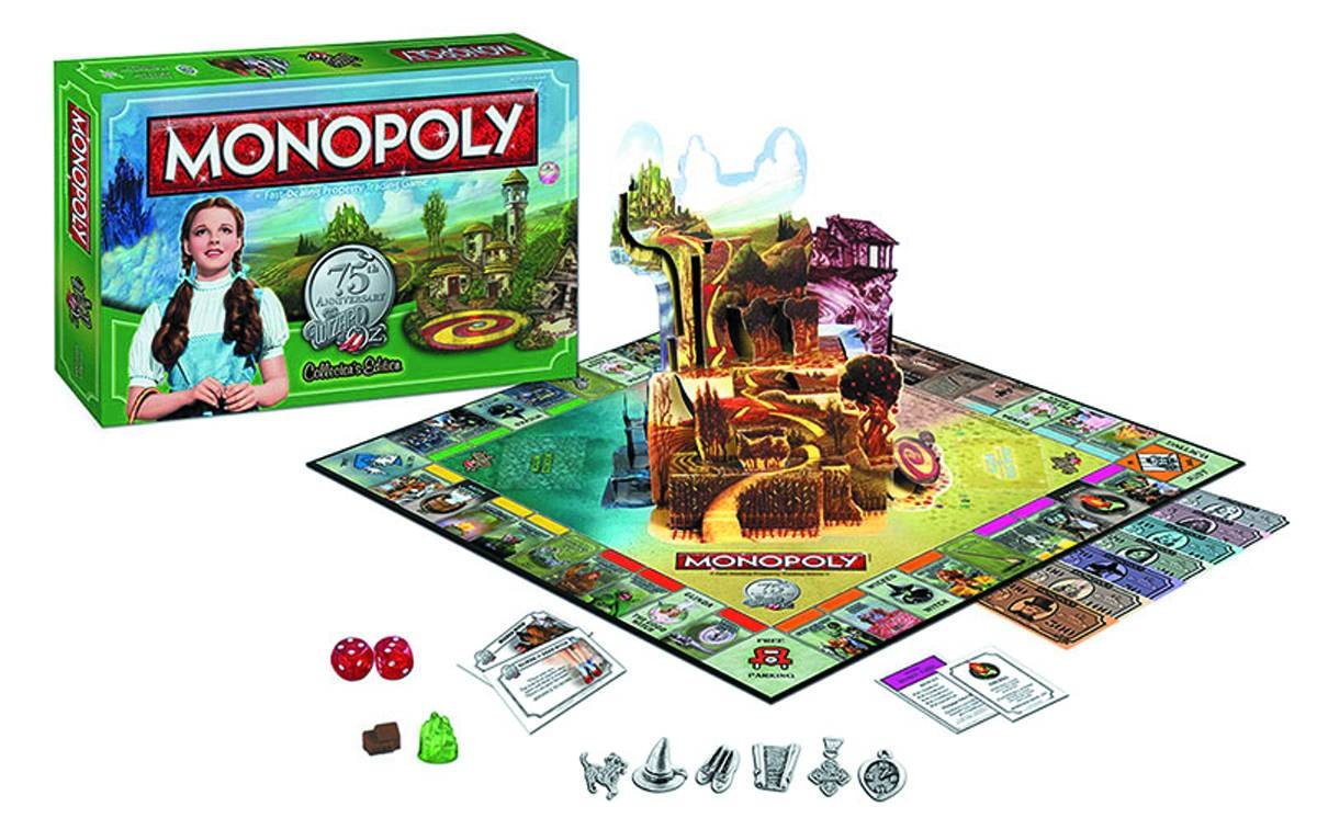 Monopoly The Wizard of Oz Board Game, 75th Anniversary Collector's Edition