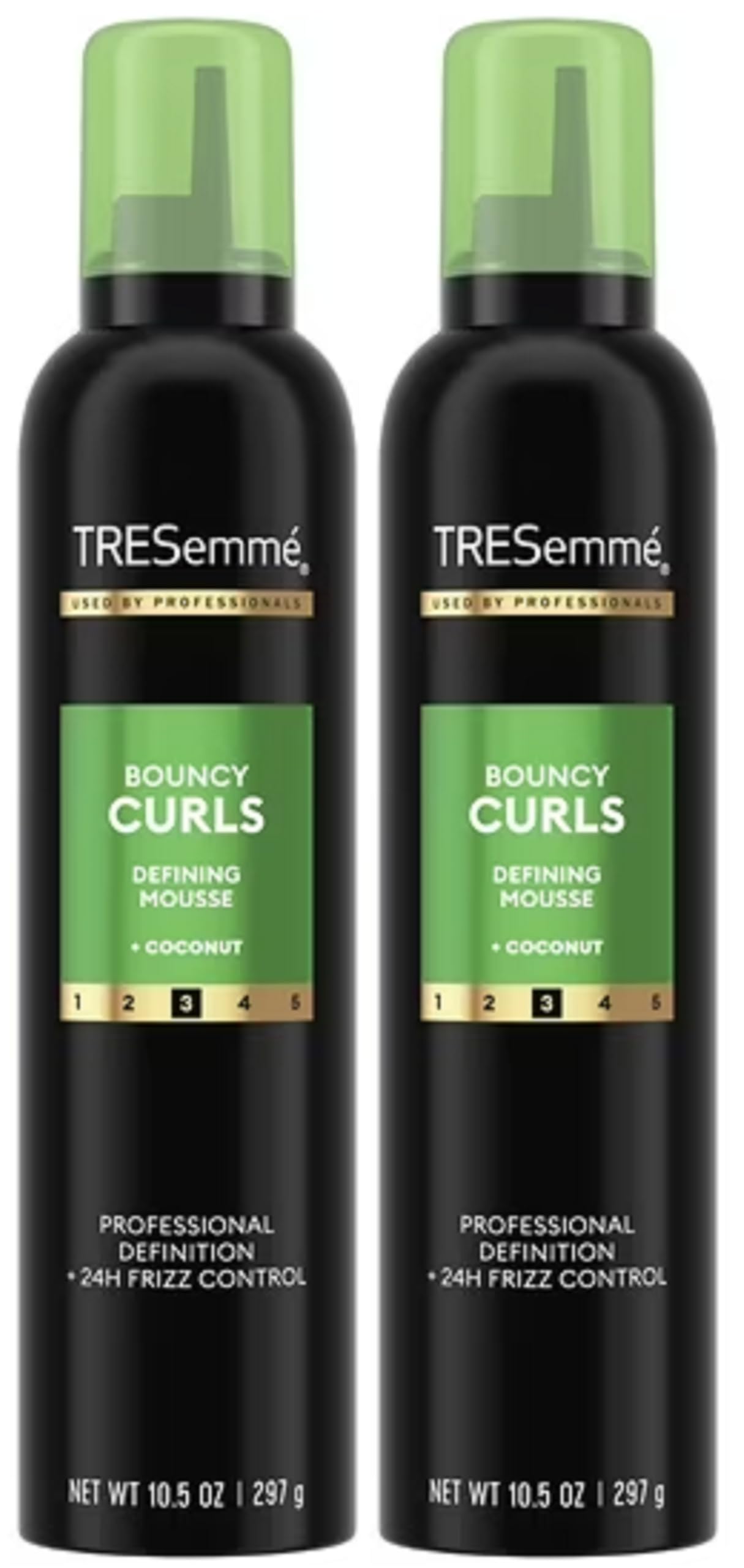 TRESemmé Bouncy Curls Mousse with 24H Control & Definition, Coconut and Avocado Oil 10.5 oz (2 Pack Packaging May Vary)