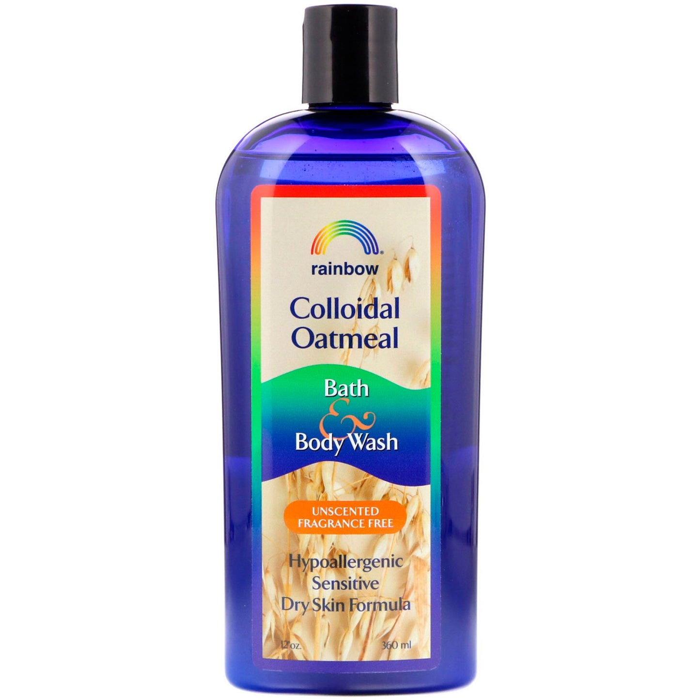 Rainbow Research Colloidal Oatmeal Bath and Body Wash - Fragrance Free - 12 oz