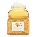 Poppy & Pout Lemon Bloom Overnight Lip Mask - Moisturizing Lip Repair with Shea Butter & Beeswax - Cruelty Free, Recyclable Glass Jar (0.65 oz)