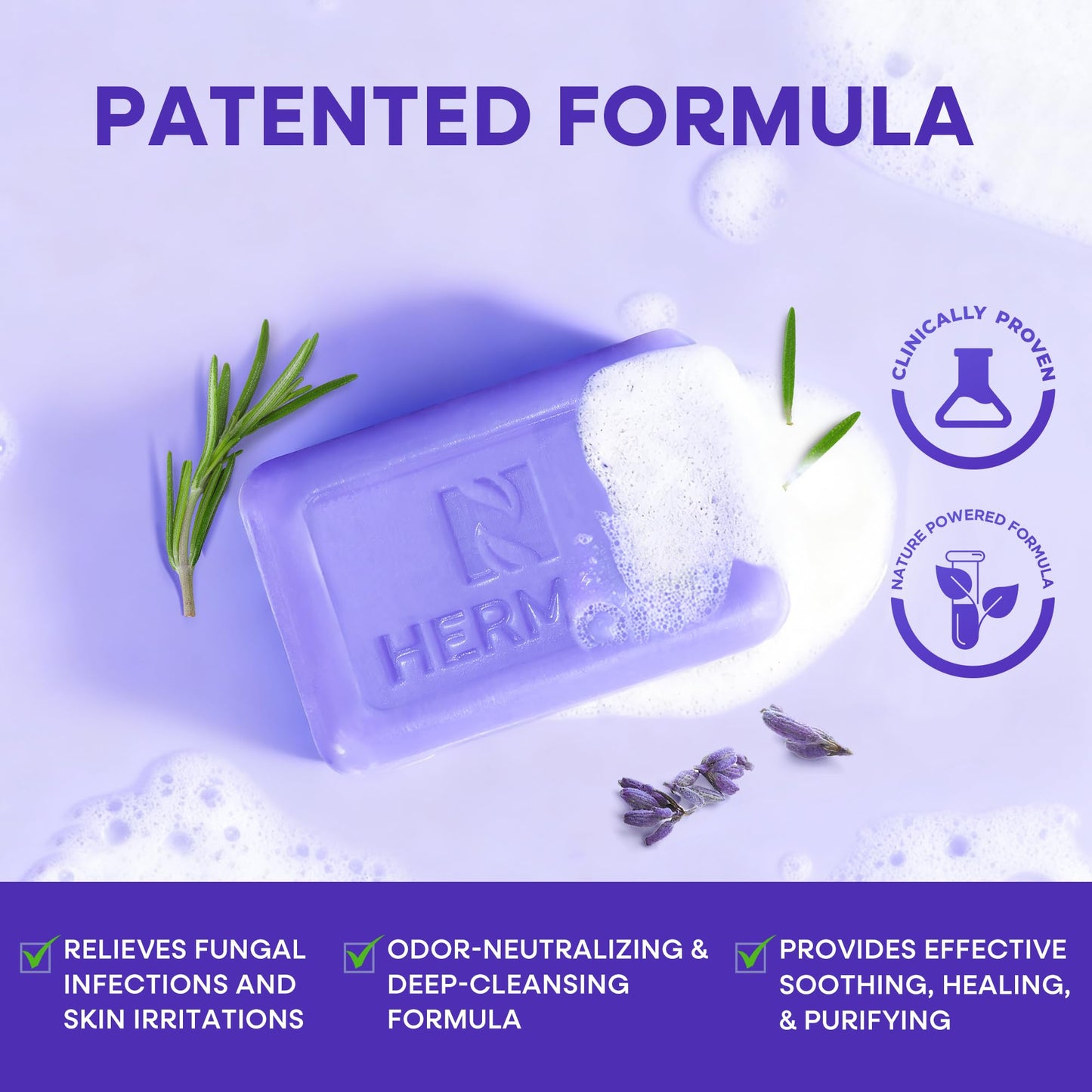 Hermon Antifungal Soap with Tea Tree Oil: Antifungal Bar Soothing Care & Relief of Itchy for Ringworm, Jock Itch, & Athletes Foot - Body & Face Wash Beauty & Personal Care Hermon