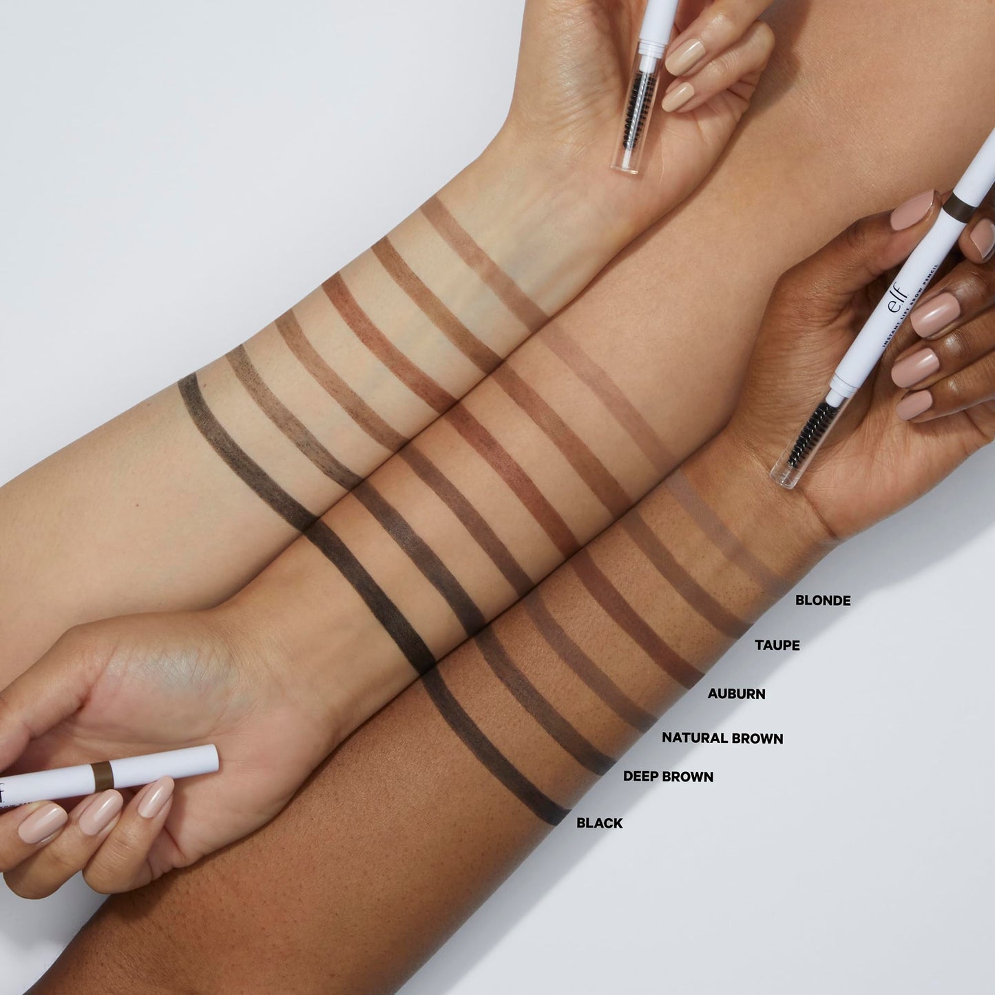 e.l.f. Instant Lift Brow Pencil, Dual-Sided, Precise, Fine Tip, Shapes, Defines, Fills Brows, Contours, Combs, Tames, Auburn, 0.006 Oz