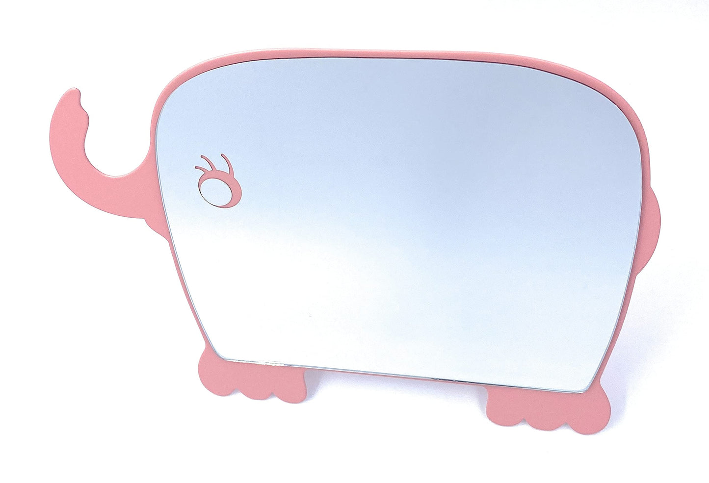 Aeisage Kids Mirror for Girls Cute Desk Mirror Desktop Compact Mirror Pink with Stand Animal Shape Makeup Mirror Gift for Daughter