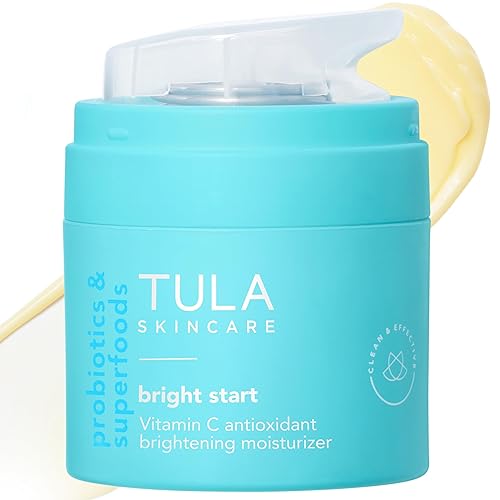 TULA Skin Care Bright Start Vitamin C Antioxidant Brightening Moisturizer - Lightweight Gel Cream, Brightens, Hydrates & provides Antioxidant