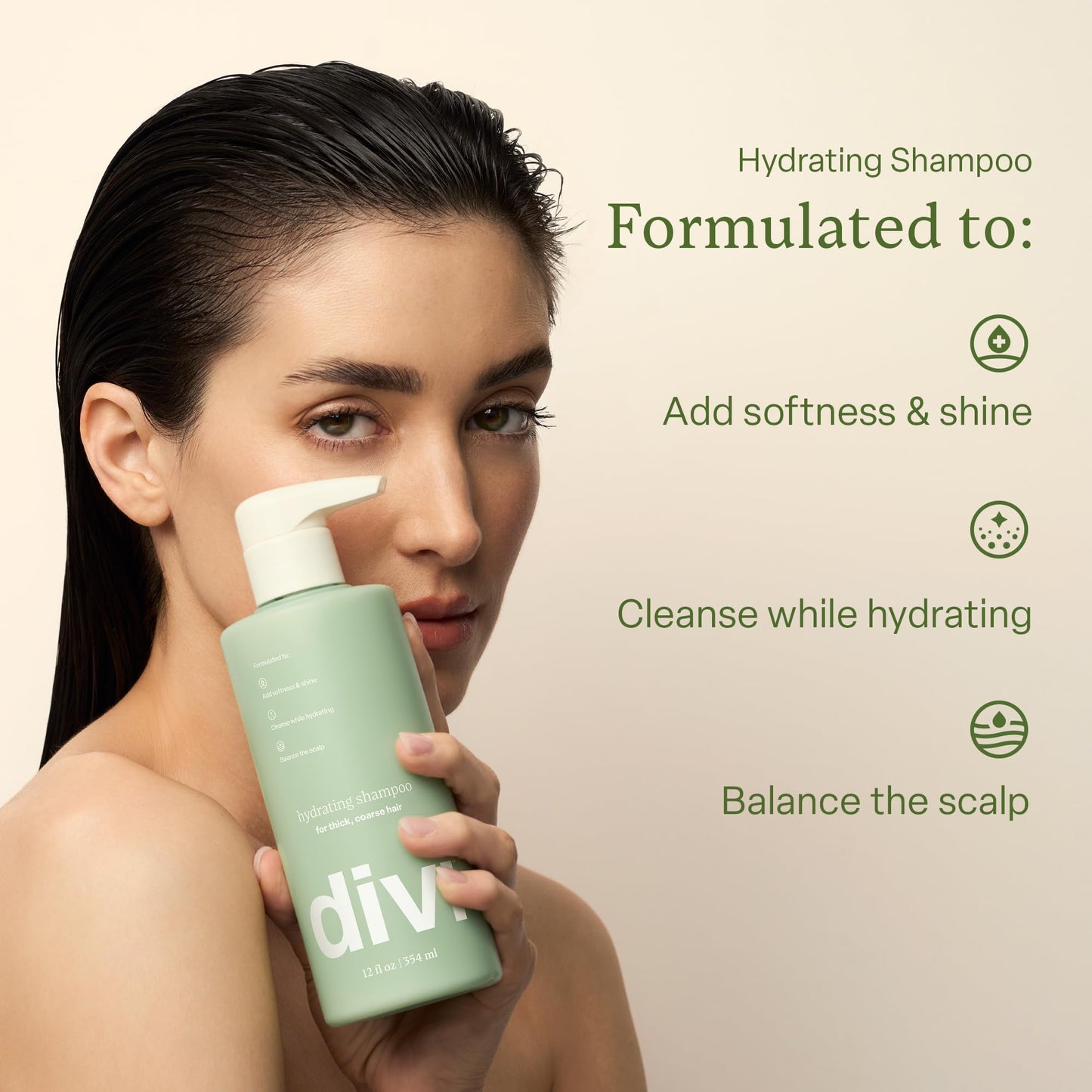 Divi Hydrating Shampoo and Conditioner Set for Women and Men - Gently Cleanses, Removes Scalp Buildup, Hydrates, and Nourishes Hair, Strengthens All