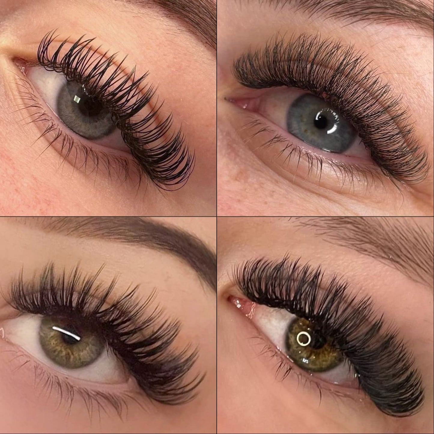 KOLYBEL Ellipse Flat Eyelash Extensions Supplies Classic Individual Lash Extensions 0.15 CC Curl 8-15 Mixed Tray Matte Black Mink Lash Extension Soft