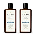 Cremo Rich-Lathering Blue Cedar & Cypress Body Wash, A Woodsy Scent with Notes of Lemon Peel, Cypress and Cedar, 16 Fl Oz (2-Pack)