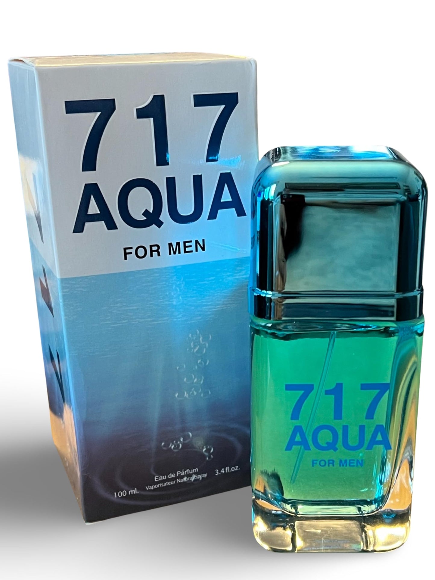 Secret Plus 717 AQUA FOR MEN - Eau de Parfum- 3.4 Fl Oz Vaporisateur Natural Spray
