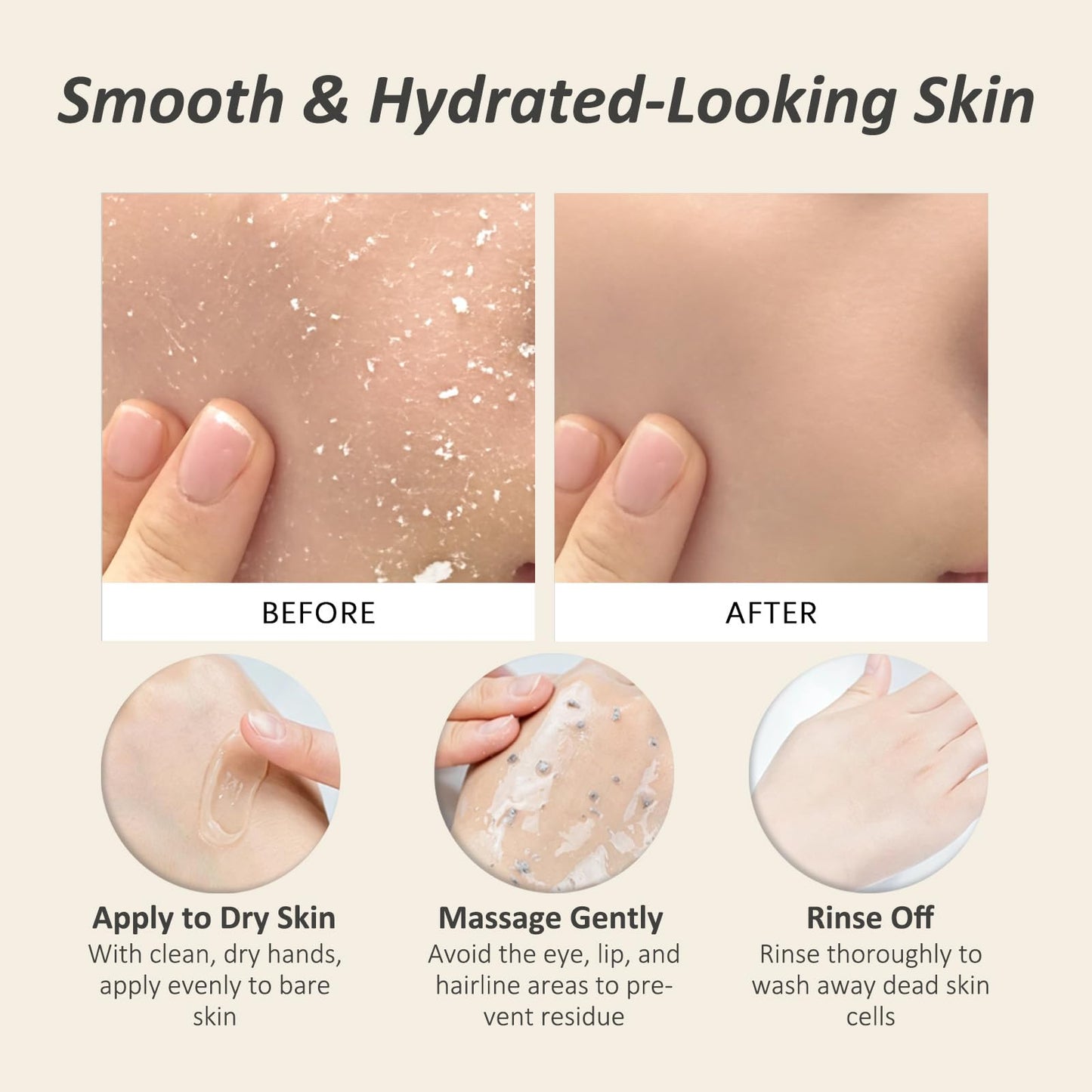 Triple Enzyme Green Tea Exfoliating Aqua Peel Gel, Deep Pore Face Exfoliant, Gentle Facial Exfoliator, Dead Skin Remover, Natural Cellulose Beauty and Personal Care CORACODE